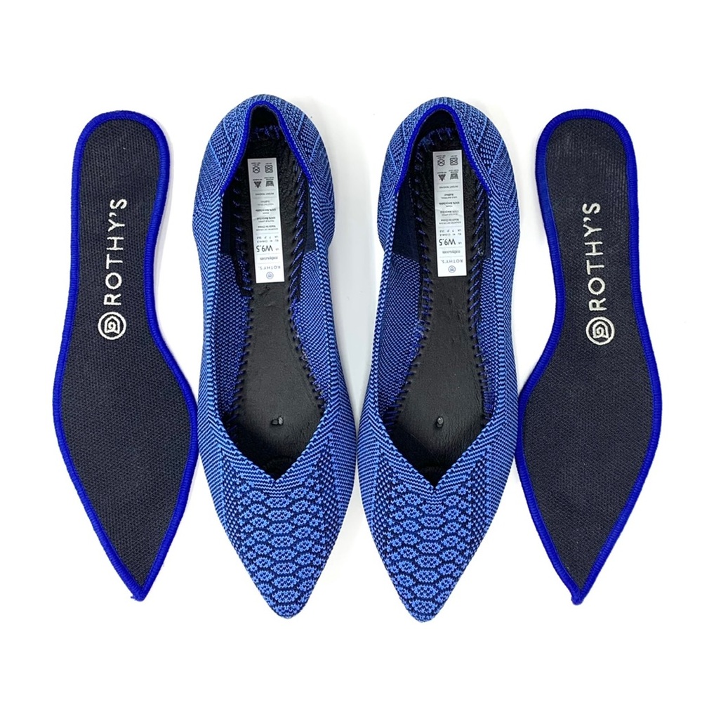 Rare! Rothys The Point Blue Lapis Python Snake Pr… - image 2